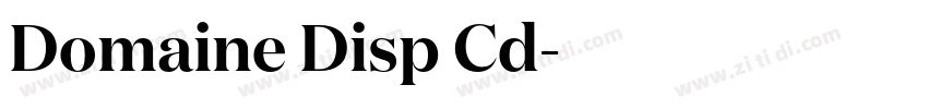 Domaine Disp Cd字体转换